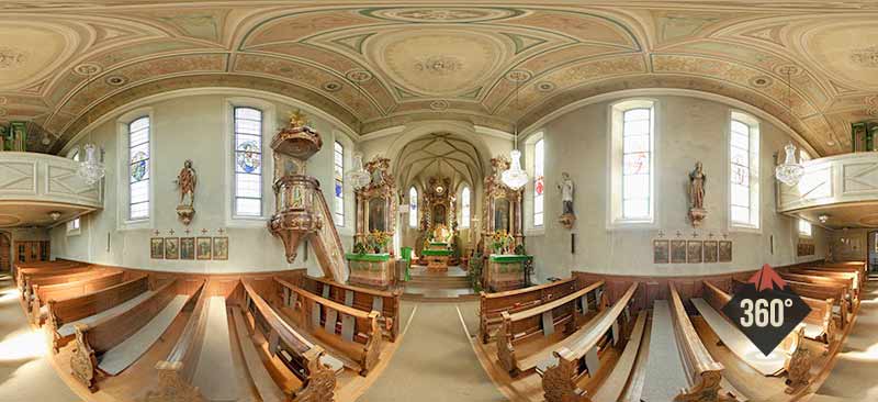Innenansicht Kirche Raggal